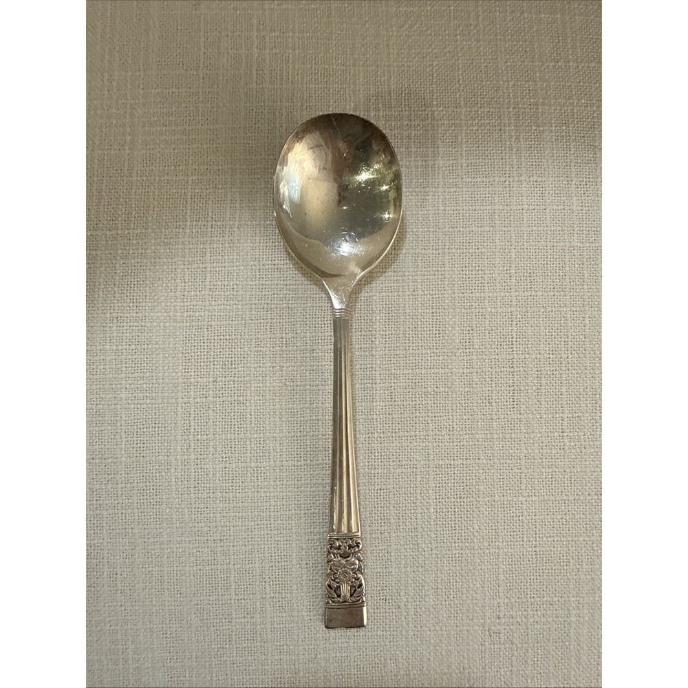 Vintage Oneida Community Silver Coronation 1936 Silverplate 1 Oval Soup Spoon 7"